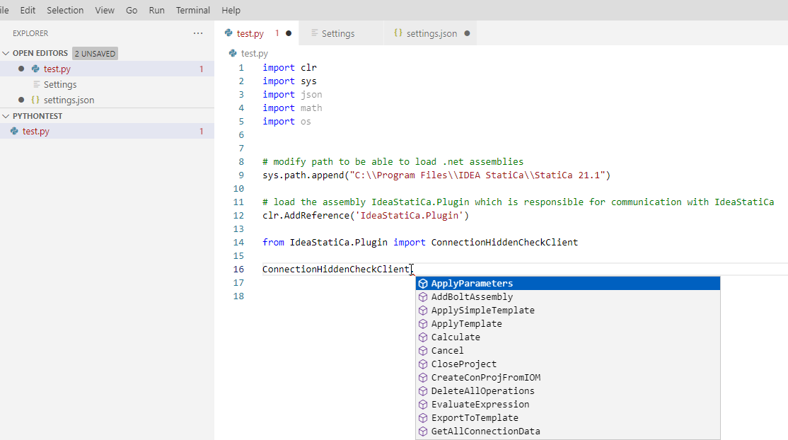 VSC auto-complete