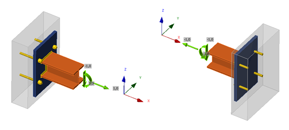 Cantilever example Connection